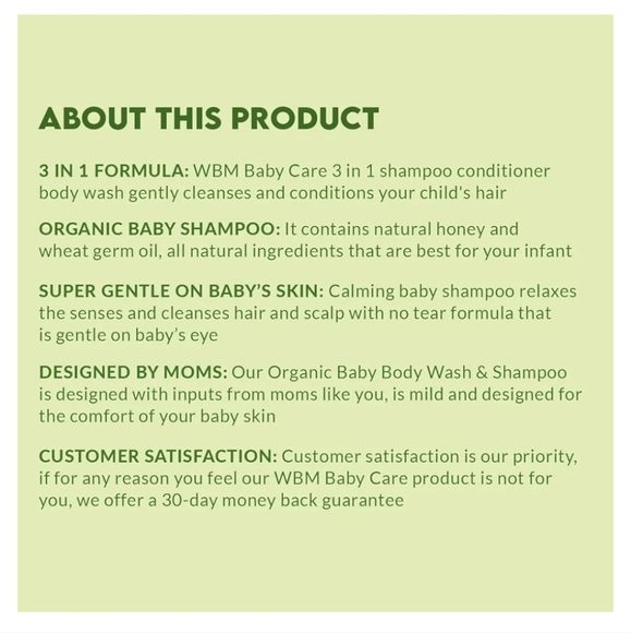 3-in-1 Baby Shampoo, Body Wash & Conditioner 10 oz (Pack of 2) - Picture 8 of 8